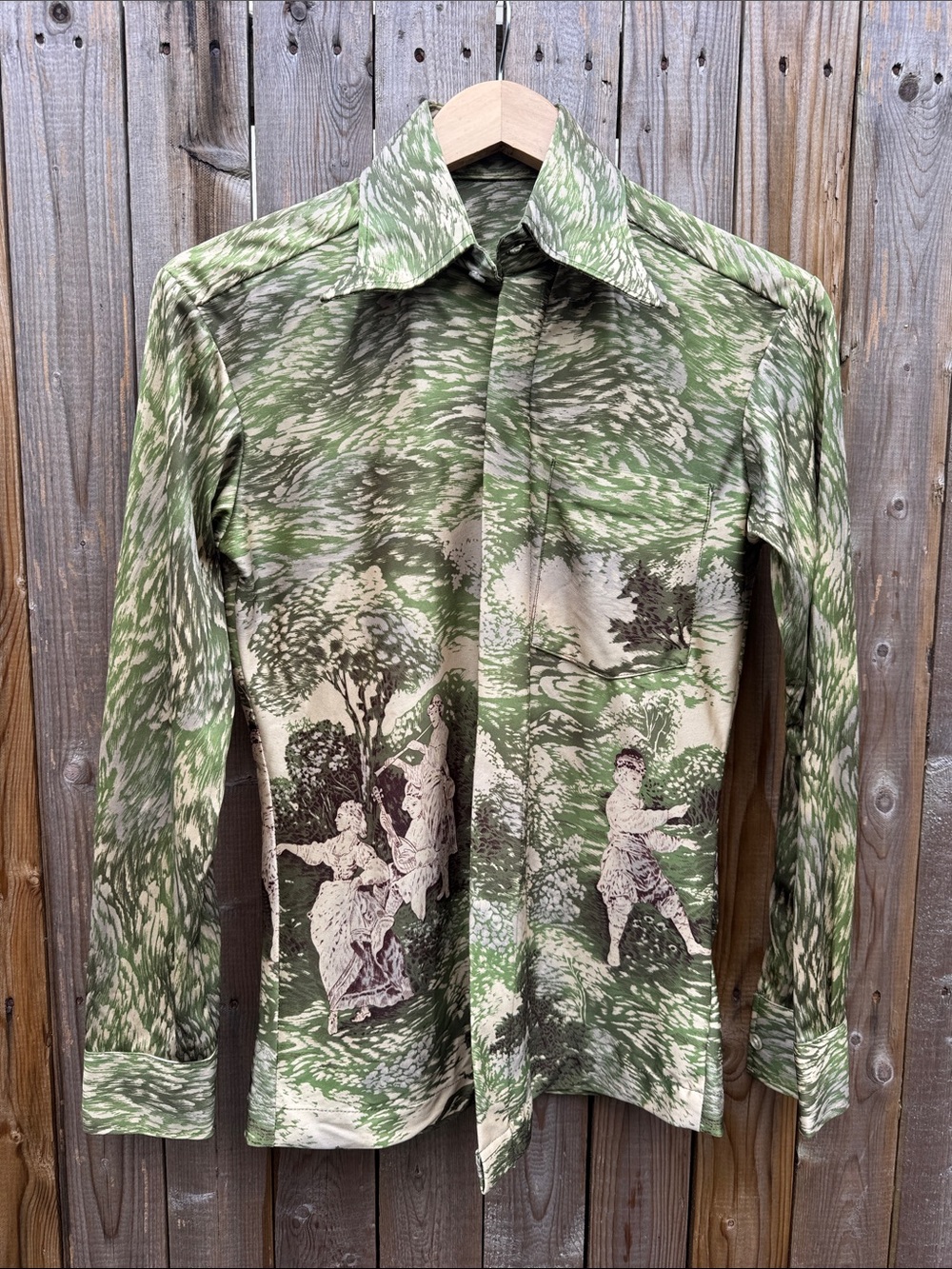 Vintage 70s printed blouse